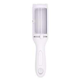 Pet Comb Hair Removal Brush Two-in-one Roller (Color: White)