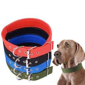 Pet Collar Simple Solid Color Dog Collar Leather Lining Adjustable Small Dog Collar Bichon Labrador Medium To Large Dog Collar (Kleur: red, size: 1.5cm*40cm)