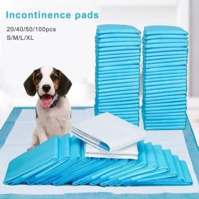 Pet Training 1 Bag Pads Super Absorbent Pet Diaper Disposable Healthy Nappy Mat Pet Dog Leak-proof Pee Pads with Quick-dry Surface (Metal Color: blue, size: 50pcs 45x60cm)