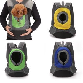 Pet Carriers Comfortable Carrying for Small Cats Dogs Backpack Travel Breathable Mesh Bag Durable Pet Dog Carrier Bag (Color: yellow, size: 30cm*34cm*16cm)