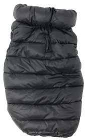 Pet Life 'Pursuit' Quilted Ultra-Plush Thermal Dog Jacket (Color: black, size: X-Large)