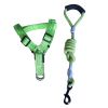 1 Set Pet Supplies Pet Chest and Back Cover Linen Plain Handle Round Rope Explosion-proof Punch Adjustable Traction Rope