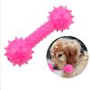 New Rubber Dog Toy with Thorn Bone Rubber Molar Teeth Pet Toy Dog bite Resistant Molar Training Dog Toys for Small Dogs