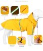 large and small dog raincoat cloak type reflective strip pet raincoat windproof rainproof dog hooded raincoat