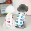 Pet clothes Dog clothes Autumn and winter new cat pet clothes Two leg sweater 22 Happy bear bottoming shirt