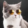 Pet Products Lovely Vintage Round Cat Sunglasses Reflection Eye wear glasses For Small Dog Cat Pet Photos Props Accessories